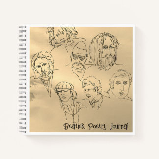Beatnik Poetry Journal Notizblock