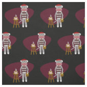 Beatnik Sock Monkey Stoff (Muster)