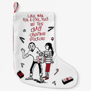 Beatnik Weihnachts-Strumpf Cooles Weihnachten Kleiner Weihnachtsstrumpf
