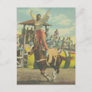 Beatrice Cooper doing a Roman Stand. Postkarte