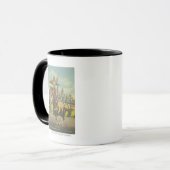 Beatrice-Fassbinder, der einen römischen Stand tut Tasse (Vorderseite Links)