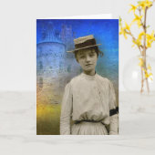 Beatrice, Frankreich 1916-Notecard Karte (Gelbe Blume)