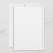 BEATRICE Ribbon Bow Black and White Wedding Einladung (Rückseite)