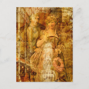Beatrice und Benedick Postkarte