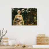 Beatrice von John William Waterhouse Poster (Küche)