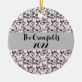 Beatrice Watercolor Gedeckter Urlaub Keramik Ornament