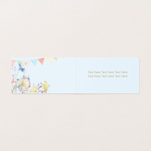 Beatrix Peter die Rabbit Woodland Baby Dusche (Innenseite Aufgefaltet)