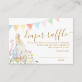 Beatrix Peter die Rabbit Woodland Baby Dusche Begleitkarte (Vorderseite)