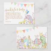 Beatrix Peter die Rabbit Woodland Baby Dusche Begleitkarte (Vorne/Hinten)