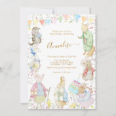 Beatrix Peter die Rabbit Woodland Baby Dusche Einladung (Vorderseite)