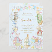 Beatrix Peter die Rabbit Woodland Baby Dusche Einladung (Vorne/Hinten)