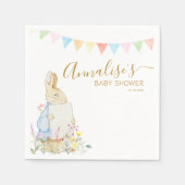 Beatrix Peter die Rabbit Woodland Baby Dusche Serviette (Vorderseite)