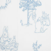 Beatrix Peter the Rabbit Toile Chinoiserie Blue  Tapete (Naht)