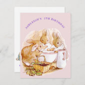 Beatrix Potter 5. Geburtstag Jemima Puddle Duck Einladung (Vorne/Hinten)