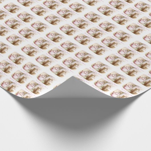 Beatrix Potter, Babydusche, nach Maß Geschenkpapier (Ecke)