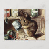 Beatrix Potter Bad Mice Spilling Rice Postkarte (Vorderseite)