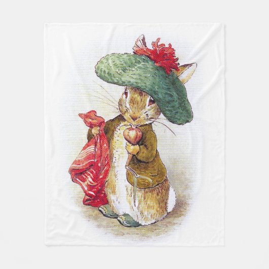 Beatrix Potter: Benjamin-Häschen Fleecedecke (Vorderseite)
