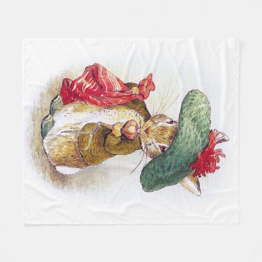 Beatrix Potter: Benjamin-Häschen Fleecedecke (Vorderseite (Horizontal))