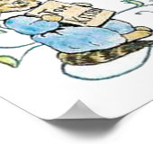 Beatrix Potter Birth Stats Kinderzimmer Art Poster (Ecke)