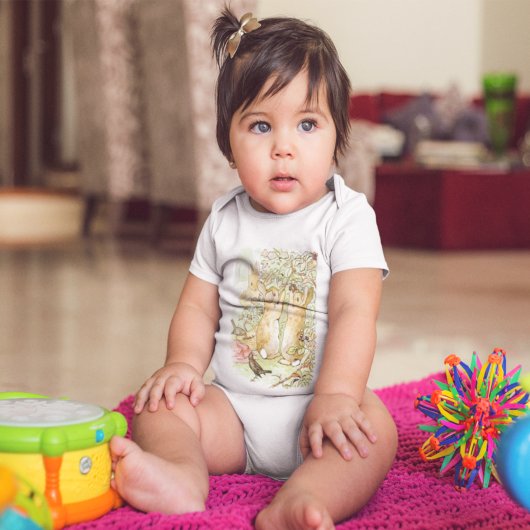 Beatrix Potter Bunnies Picking Berries Baby Strampler