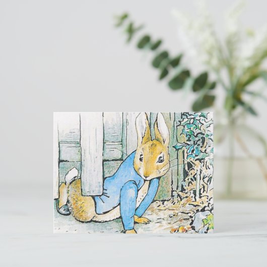 Beatrix Potter - Bunny Illustration Postkarte (Stehend Vorderseite)