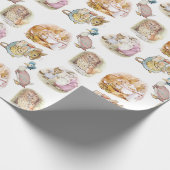 Beatrix Potter Bunny Mouse Puddle Duck Eichhörnche Geschenkpapier (Ecke)