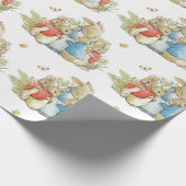 Beatrix Potter Bunny Rabbit Baby Boy Girl Dusche Geschenkpapier (Ecke)
