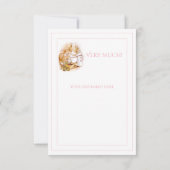 Beatrix Potter Bunny Rabbit Babydusche Dankeskarte (Rückseite)