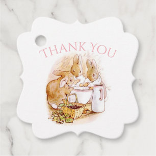 Beatrix Potter Bunny Rabbit Babydusche Geschenkanhänger