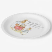 Beatrix Potter Bunny Rabbit Babydusche Pappteller (Schrägansicht)