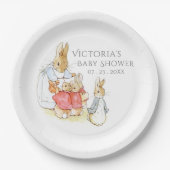 Beatrix Potter Bunny Rabbit Babydusche Pappteller (Vorderseite)
