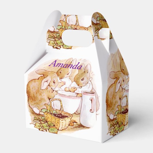 Beatrix Potter, Custom Birthday, Ostergeschenk Geschenkschachtel (Vorderseite)