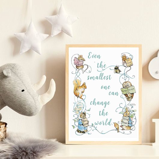 Beatrix Potter Das kleinste kann die Welt veränder Poster