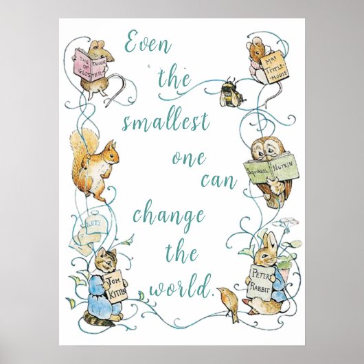 Beatrix Potter Das kleinste kann die Welt veränder Poster (Vorne)