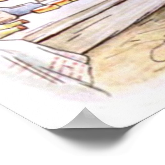 Beatrix Potter Die Geschichte von Benjamin Bunny P Poster (Ecke)