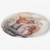 Beatrix Potter Die Geschichte von Eichhörnchen Nut Pappteller (Schrägansicht)