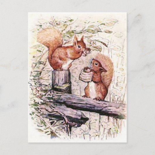 Beatrix Potter Die Geschichte von Eichhörnchen Nut Postkarte (Vorderseite)