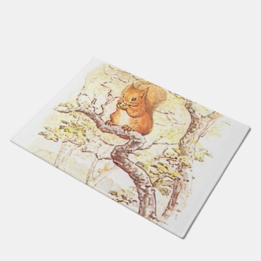 Beatrix Potter Eichhörnchenillustration Fußmatte (Schrägansicht)