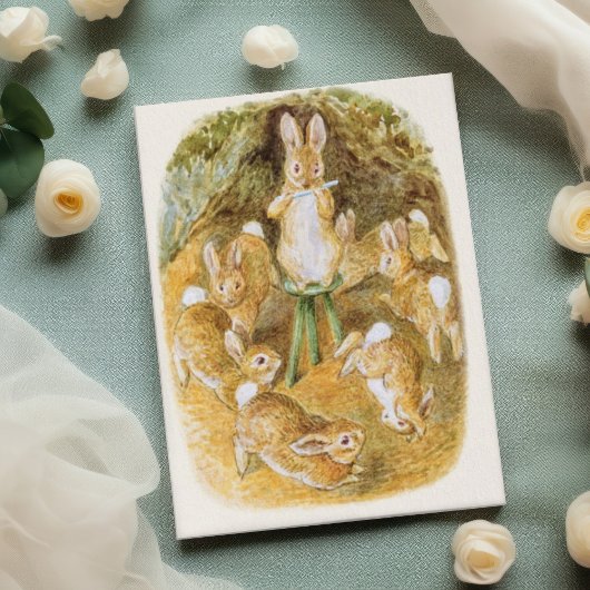 Beatrix Potter Frolicking Bunnies Feiertagskarte
