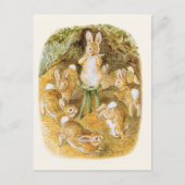 Beatrix Potter Frolicking Bunnies Postkarte (Vorderseite)
