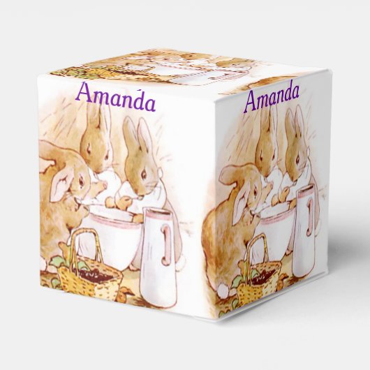 Beatrix Potter, Geburtstag, Ostern, kundenspezifis Geschenkschachtel (Rückseite)