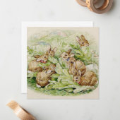 Beatrix Potter Geschichte der Flopsy Bunnies Mitteilungskarte (Vorderseite/Rückseite Beispiel)