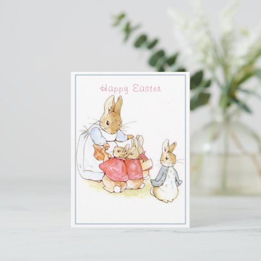 Beatrix Potter Happy Oaster Postkarte (Stehend Vorderseite)