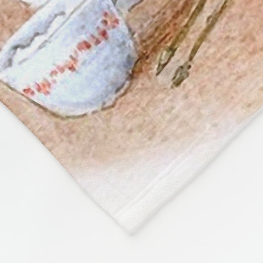 Beatrix Potter: Häschen-Mädchen-trinkender Tee Fleecedecke (Ecke)