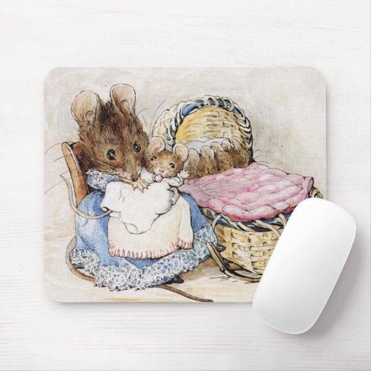 Beatrix Potter, Hunca Munca, Mutter Maus Mousepad (Mit Mouse)