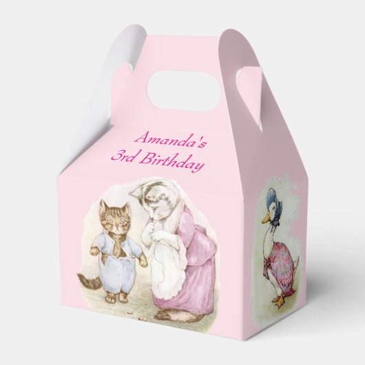 Beatrix Potter Jemima Puddle Duck Miss Moppet Geschenkschachtel (Rückseite)