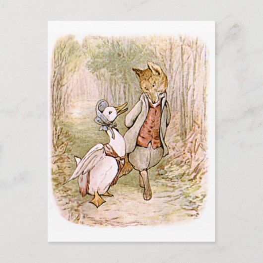 Beatrix Potter, Jemima Puddle Duck, Tod Postkarte (Vorderseite)