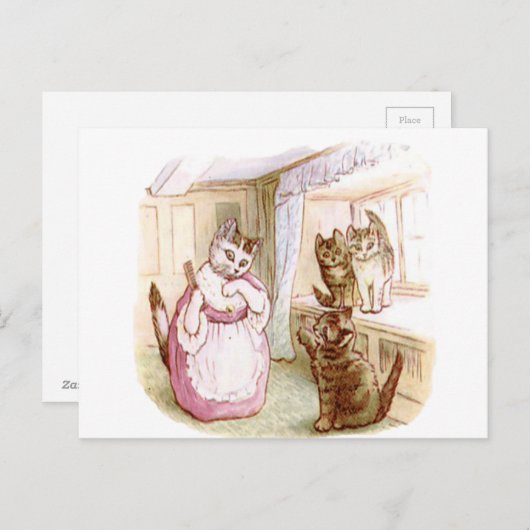 Beatrix Potter, Kinderbücher, Kätzchen Postkarte (Vorne/Hinten)