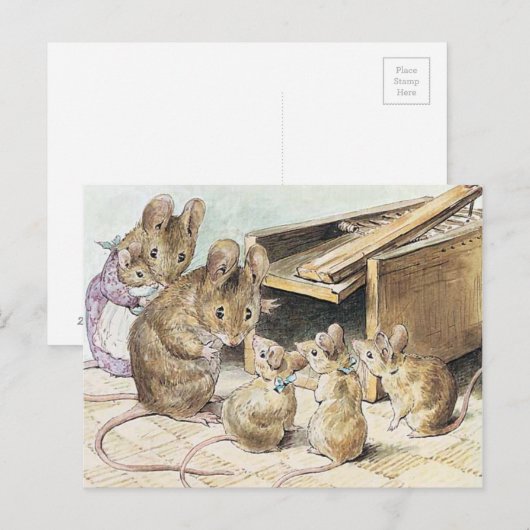 Beatrix Potter, Kinderbücher Postkarte (Vorne/Hinten)