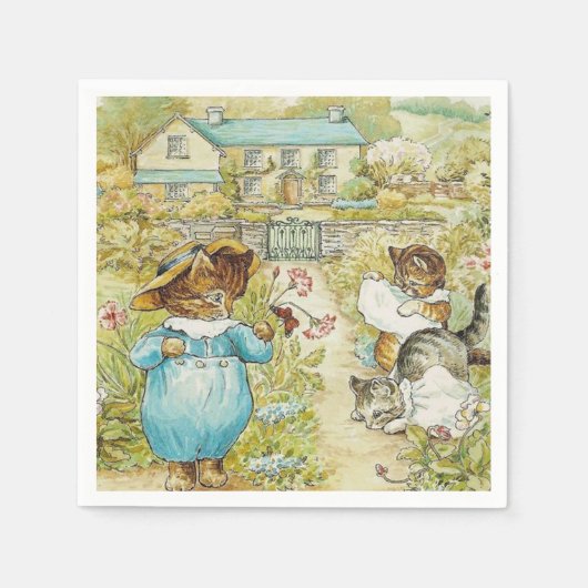 Beatrix Potter Kittens Serviette (Vorderseite)
